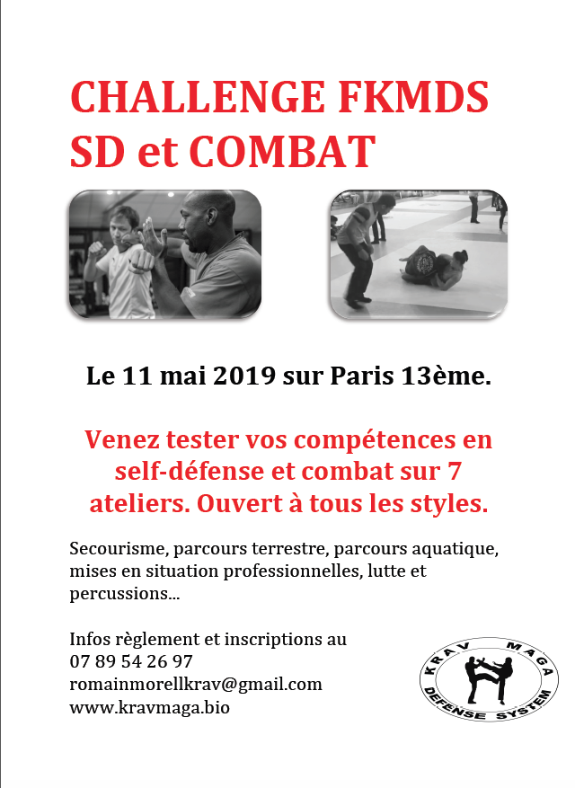 1er Challenge FKMDS self-defense et combat